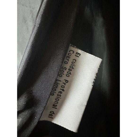 Leather & Soul Patchwork BLACK‎ GENUINE Leather Jacket (Womens XL)​ - Picture 4 of 4